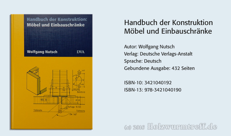 Handbuch der Konstruktion Möbel und Einbauschränke